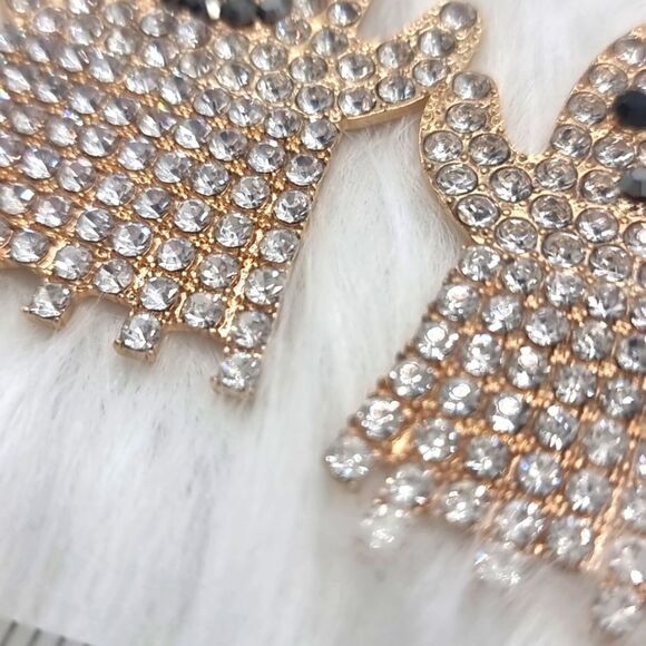 New rhinestone ghost halloween earrings - Picture 6 of 9